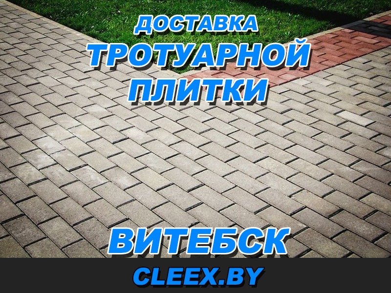 Услуги по доставке тротуарной плитки в Витебске