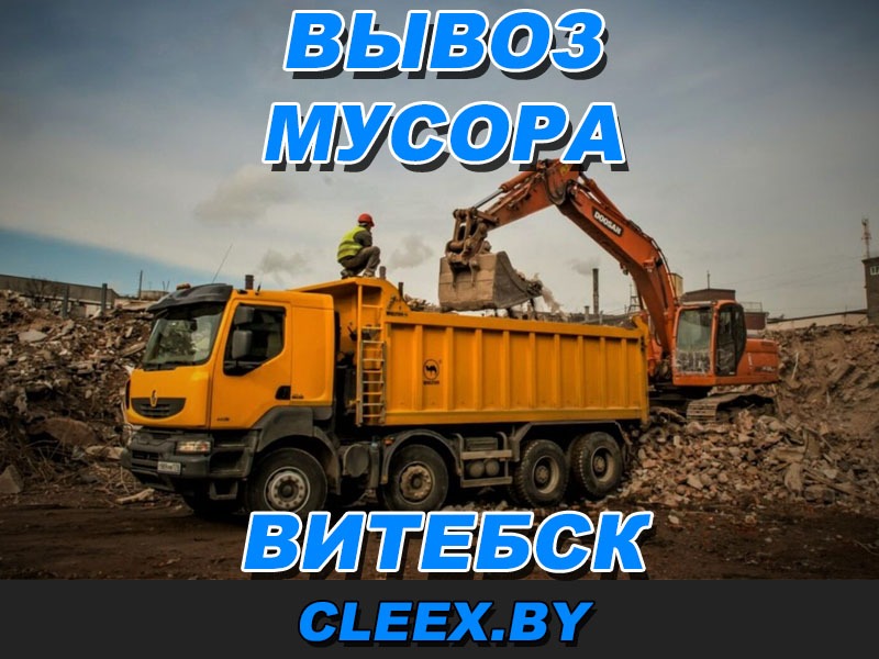 Услуги по вывозу строительного мусора в Витебске. Аренда мусорных контейнеров Витебск.